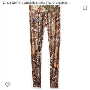 Zubaz NCAA Washington Huskies Realtree Leggings